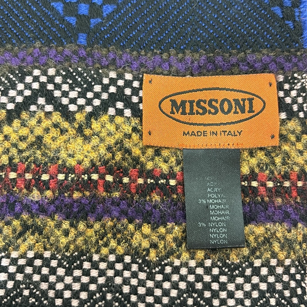 Missoni Multi Colored Mens & Women’s Woven Print Scarf - Picture 5 of 6